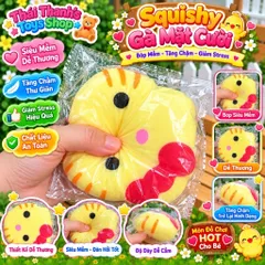 Squishy bóp siêu mềm siêu tăng chậm hình bánh bông lan Hello Kitty