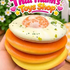 Squishy Bóp Siêu Mềm Siêu Tăng chậm-Bánh Mì 5 lớp  Bơ Sữa Trứng
