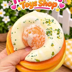 Squishy Bóp Siêu Mềm Siêu Tăng chậm-Bánh Mì 5 lớp  Bơ Sữa Trứng