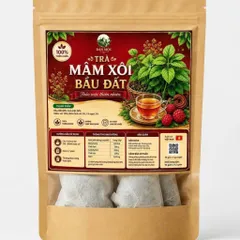 COOMBO 2 Trà Mâm Xôi Bầu Đất 100% Thiên Nhiên Giảm Mệt Mỏi Thư Giãn Túi 30 Túi Lọc x 3g Thích Hợp Uống Mỗi Ngày Tạo Thói 854098