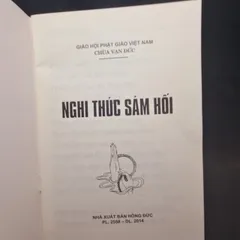 SỔ TAY Nghi Thức Sám Hối (Chùa Vạn Đức – HT. Thích Trí Tịnh)
