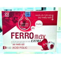 FERROMAX EXTRA sắt iii Bổ sung sắt bổ sung sắt và acid folic, giảm thiếu máu do thiếu sắt, hỗ trợ quá trình tạo máu viên