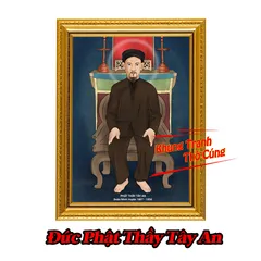 Tranh ảnh thờ Phật Thầy Tây An và đạo Bửu Sơn Kỳ Hương kích thước khổ A3, A4, A5 + Khung