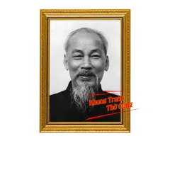 Tranh ảnh thờ Chủ tịch Hồ Chí Minh, Bác Hồ bền màu + Khung ảnh sáng đẹp kích thước khổ A3, A4, A5