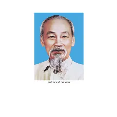 Tranh ảnh thờ Chủ tịch Hồ Chí Minh, Bác Hồ bền màu + Khung ảnh sáng đẹp kích thước khổ A3, A4, A5
