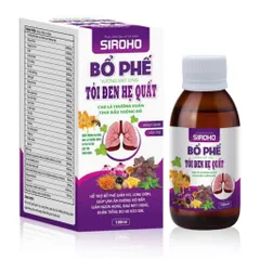 Siroho Bổ Phế Vương Mật ong Tỏi đen Hẹ Quất Cao lá thường xuân Tinh dầu thông đỏ giảm viêm họng, giảm đờm