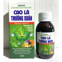 Siroho Bổ Phế Vương Mật ong Tỏi đen Hẹ Quất Cao lá thường xuân Tinh dầu thông đỏ giảm viêm họng, giảm đờm