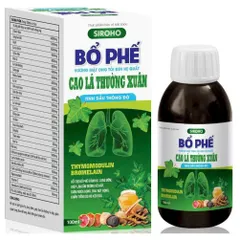 Siroho Bổ Phế Vương Mật ong Tỏi đen Hẹ Quất Cao lá thường xuân Tinh dầu thông đỏ giảm viêm họng, giảm đờm