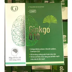 Ginkgo Q10 Cải thiện trí nhớ và chứng mất ngủ hoạt huyết dương não, đau đầu chóng mặt, ngủ k ngon giấc, trí nhớ kém