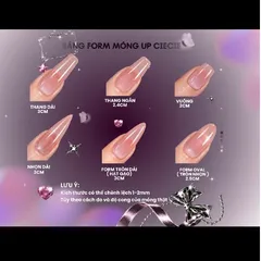 Nailbox Thiết Kế Tráng Gương Bạc Đính Charm 3D Xích Vẽ Nổi Gothic Cá Tính [Cie-09]