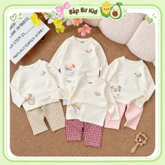 Bộ quần áo dài tay Cún con tinh nghịch Bunny Pastel