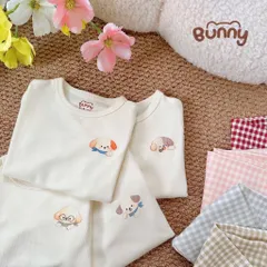 Bộ quần áo dài tay Cún con tinh nghịch Bunny Pastel