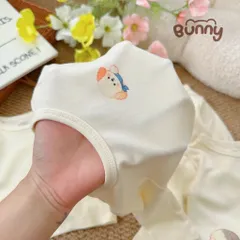 Bộ quần áo dài tay Cún con tinh nghịch Bunny Pastel