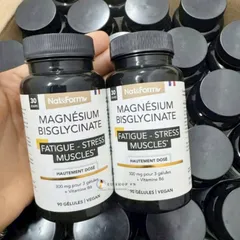 Viên uống Nat&Form Magnésium Bisglycinate |90 viên| Giảm tải stress/Cải thiện chất lượng giấc ngủ & Phục hồi thể lực [S/P Chuẩn Pháp không tem]