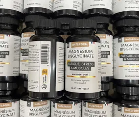 Viên uống Nat&Form Magnésium Bisglycinate |90 viên| Giảm tải stress/Cải thiện chất lượng giấc ngủ & Phục hồi thể lực [S/P Chuẩn Pháp không tem]