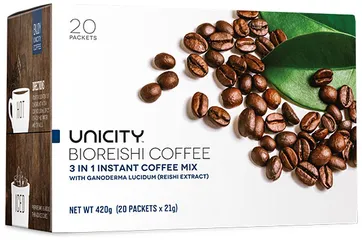 Cà phê Linh Chi BioReishi Unicity - Tỉnh táo mỗi ngày, tăng cường sức khỏe