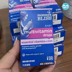 Vitamin tổng hợp chứa sắt hữu cơ Mommy's Bliss cho bé từ 2 tháng tuổi - 30ml.nhap my