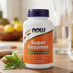 Viên uống Now Super Enzymes |90/180 viên| Giảm gánh nặng & tối ưu hóa quá trình tiêu hóa - Khắc phục các chứng khó tiêu/đầy hơi [SP Chuẩn Mỹ không tem]
