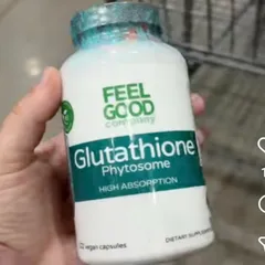 Viên uống Feel Good Glutathione Phytosome High Absorption |120 viên| Kích hoạt & Nâng cao hoạt động của tế bào miễn dịch - Đảo ngược sắc tố & Trẻ hoá da từ gốc [SP Chuẩn Mỹ không tem]