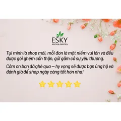 [Tặng tinh dầu] Túi Thơm Hạt Gỗ ESKY Aroma Garden Túi Thơm Treo Ô tô, Khử Mùi Tủ Quần Áo