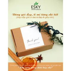 [Tặng tinh dầu] Túi Thơm Hạt Gỗ ESKY Aroma Garden Túi Thơm Treo Ô tô, Khử Mùi Tủ Quần Áo