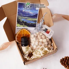 [Tặng tinh dầu] Túi Thơm Hạt Gỗ ESKY Aroma Garden Túi Thơm Treo Ô tô, Khử Mùi Tủ Quần Áo