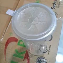 Ly Nhựa 1000ml 2 Tầng 32oz Trong Suốt, Ly Trà Sữa Trà Trái Cây Cà Phê Có Nắp