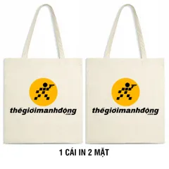 Túi vải bố tote Canvas in logo vui nhộn hài hước quà tặng sáng tạo độc lạ
