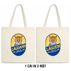Túi vải bố tote Canvas in logo vui nhộn hài hước quà tặng sáng tạo độc lạ