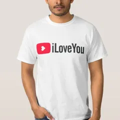 Áo thun YouTube thiết kế in logo biến tấu sáng tạo độc đáo, quà tặng áo cặp tình yêu
