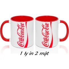 Cốc sứ ly sứ in logo Coca-Cola hài hước vui nhộn làm quà tặng để troll trêu chọc bạn bè