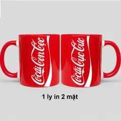 Cốc sứ ly sứ in logo Coca-Cola hài hước vui nhộn làm quà tặng để troll trêu chọc bạn bè