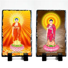 Tranh đá tự nhiên in hình đức Phật A Di Đà
