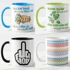 Ly sứ cốc sứ in hình hài hước vui nhộn troll trêu chọc bạn bè