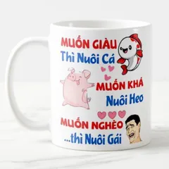 Ly sứ cốc sứ in hình hài hước vui nhộn troll trêu chọc bạn bè
