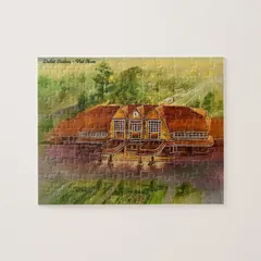 Tranh ghép Puzzle 30x20cm có 80 mảnh in tranh vẽ danh lam thắng cảnh quê hương Việt Nam