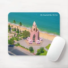 Miếng lót chuột,bàn di chuột máy tính mouse pad 25x20cm,in tranh vẽ danh lam thắng cảnh quê hương Việt Nam