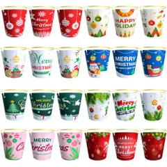Quà tặng lưu niệm Giáng Sinh-Noel ly uống rượu thủy tinh 50ml (1cái)