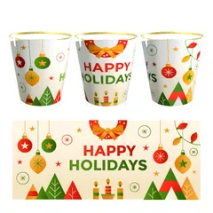 Quà tặng lưu niệm Giáng Sinh-Noel ly uống rượu thủy tinh 50ml (1cái)