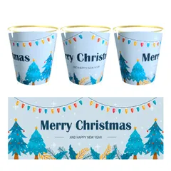 Quà tặng lưu niệm Giáng Sinh-Noel ly uống rượu thủy tinh 50ml (1cái)