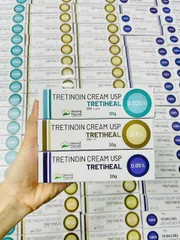 Kem Tretiheal 0.025% 0.05% 0.1% - Hỗ Trợ Mờ Thâm, Ngừa Mụn, Sáng Da, Cải Thiện Kết Cấu Da 20g