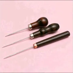 dùi kim thép dụng cụ  độ trục  buộc thẻo cán gỗ độ dù đầu cần
