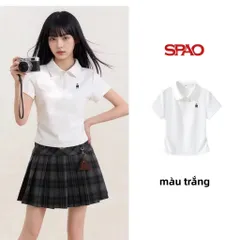 (Chính Hãng) Áo thun polo gấu nữ hãng SPAO newtag