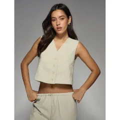 (Chính Hãng) Set bộ áo ghile,quần ống suông nữ hãng Missguided uk newtag