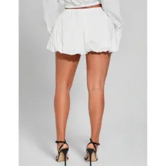 (Sale) Set bộ áo sơmi croptop,quần váy nữ chất linen hãng She In