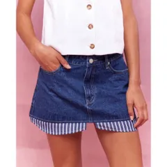 (Auth) Chân váy bò,denim nữ hãng Missguided uk newtag