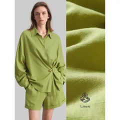 (Chính Hãng) Set bộ áo sơ,quần short đùi nữ chất linen đi biển,du lịch hãng Ontre She In