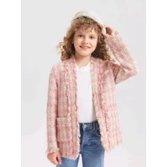 (Sale) Áo khoác dạ tweed size 11-12 tuổi hãng She In