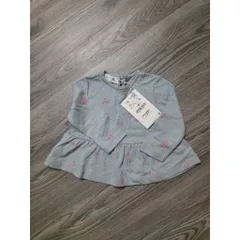 (Auth) Áo kiểu bé gái hãng Zara kid Auth newtag size 6/9m