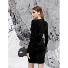 (Sale) Váy nhung kiểu nữ She In